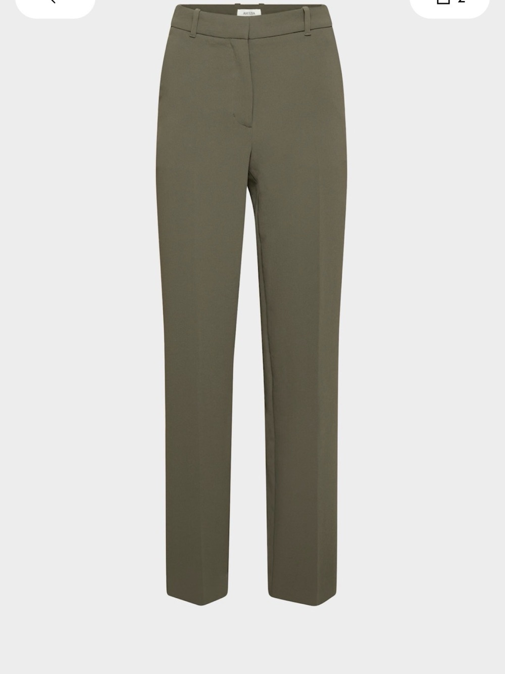 Aritzia Agency Pants Crepette Dark Olive
